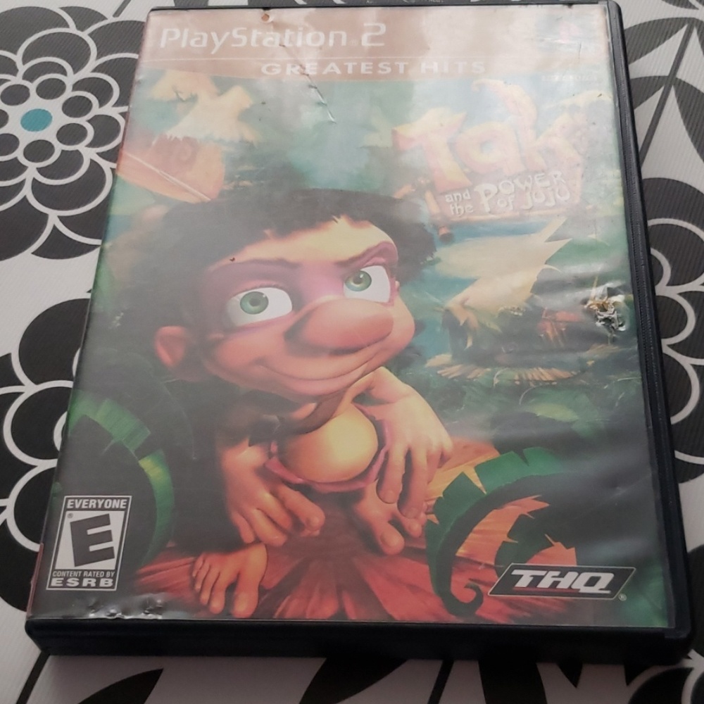 PS2 game Tak and Power of Juju complete case damage